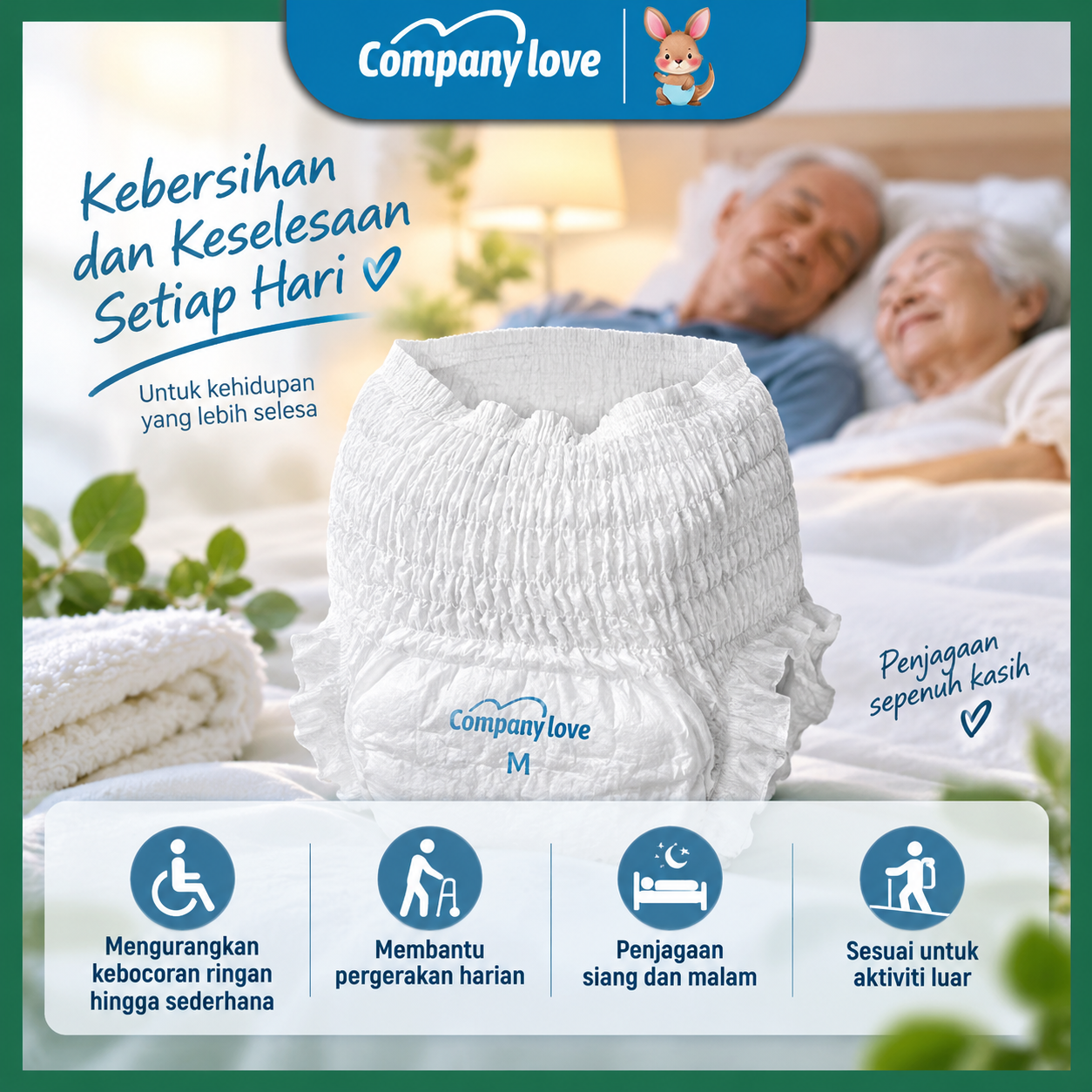 Kelebihan lampin dewasa anti bocor